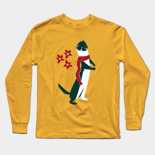 Weasel in Christmas Long Sleeve T-Shirt